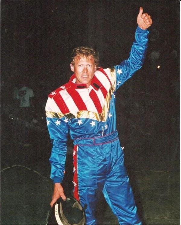 Dr. Danger celebrating another successful stunt