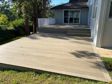 Grey composite deck