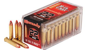 Hornady 22 magnum 30 gr V-Max Varmint Express ammo