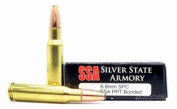 Silver State Armory  6.8 SPC 90 grain PPT ammo in stock in El Dorado KS