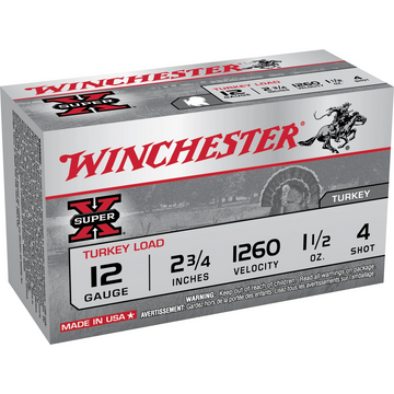 Winchester Super X Turkey 12 gauge  2 3/4" shotshells