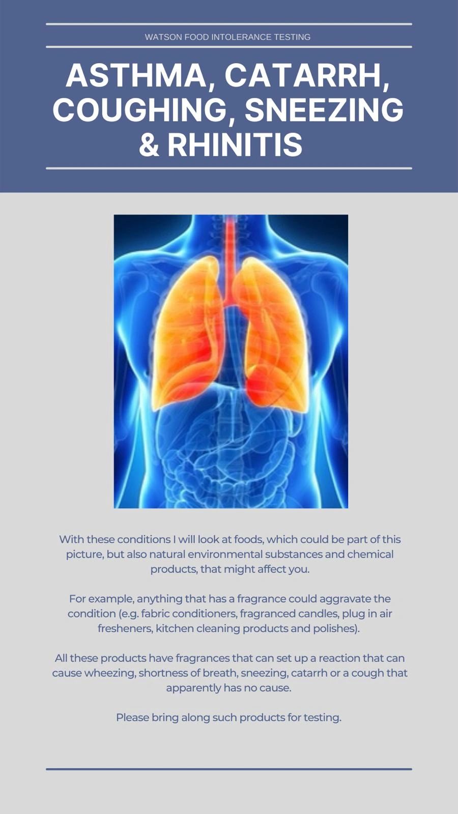 Breathing difficulties- asthma- sneezing- coughing 