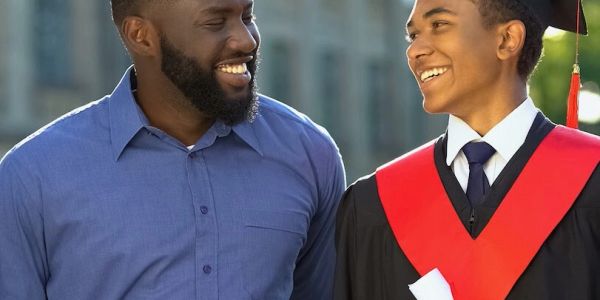Graduation celebration with proud family.