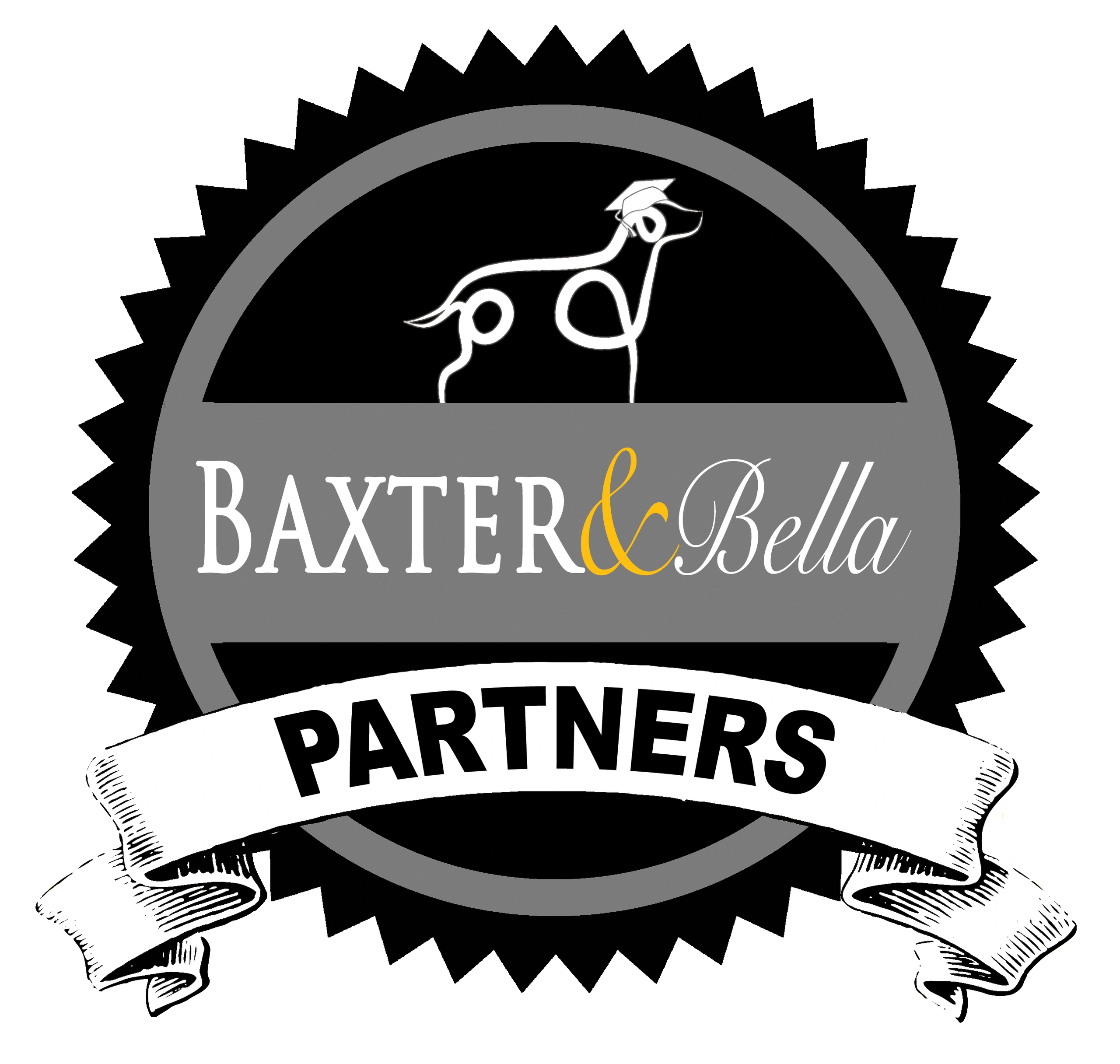 Baxter & Bella logo, partners at Scotty's California Rottweiler Ranch, #84GotRotts, 1844-68