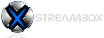 Logo streambox, The logo is a 3d ball that opens and inside is the X in blue coming out. 