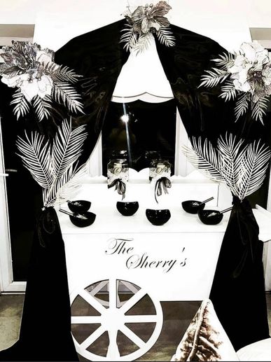 Sweet cart can be personalised and dressed to your theme 