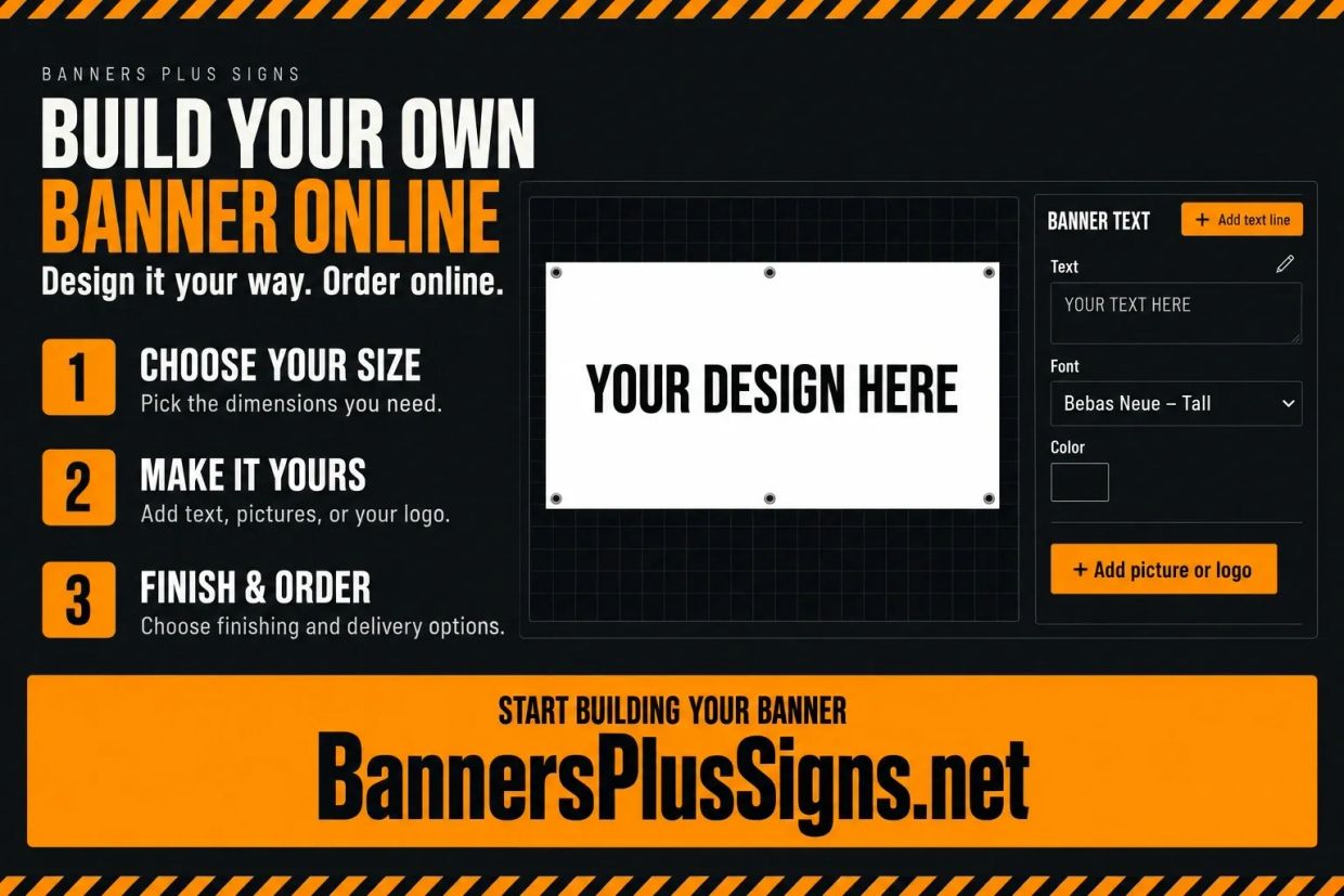 Online banner design tool advertisement.