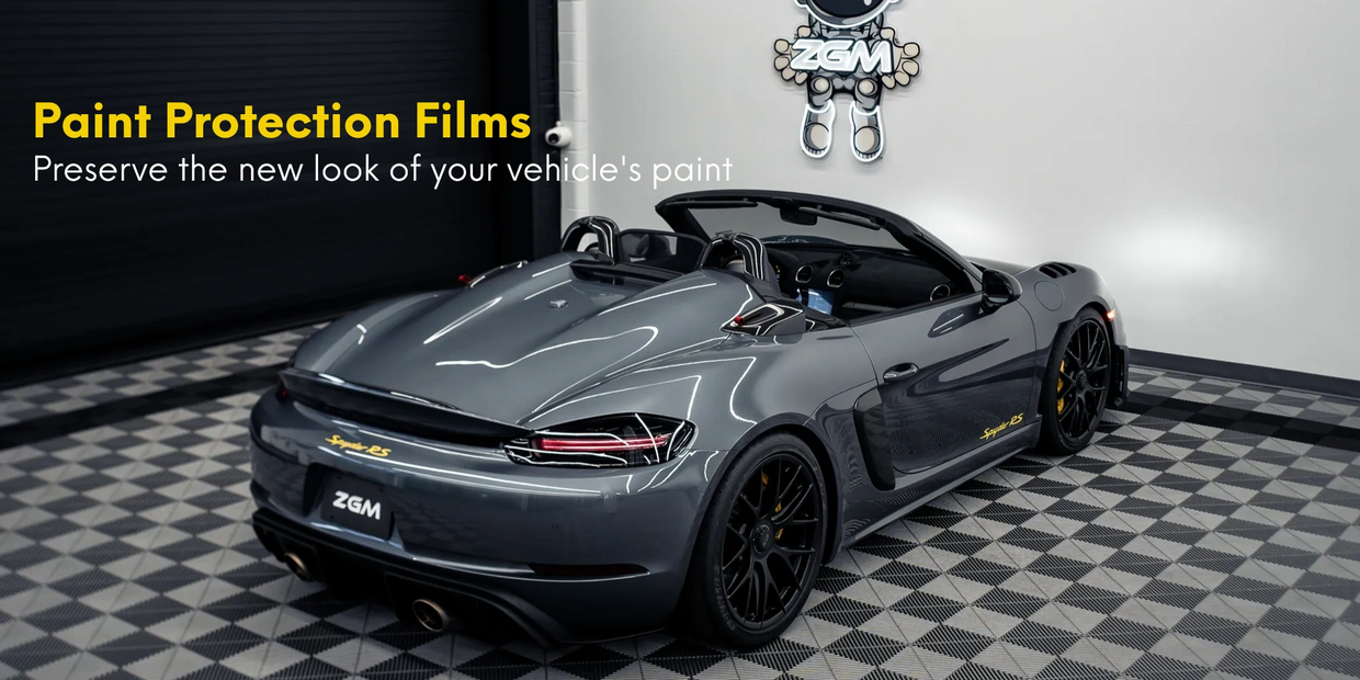 Porsche Spyder RS PPF Paint Protection Film + Ceramic Coating + Ceramic Window Tints + Windshield 