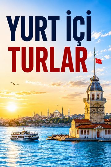 Yurt içi turlar için İstanbul manzarası.