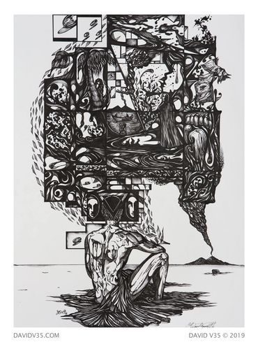 BEHOLD THE MAN / INK ON PAPER / 2006