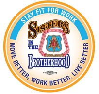 Logo with the phrase Sisters in the Brotherhood.