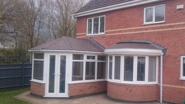 tiled warm roof conservatory