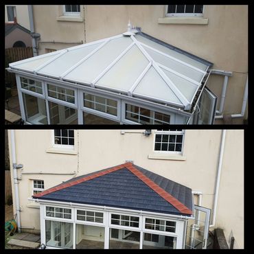 tiled warm roof conservatory