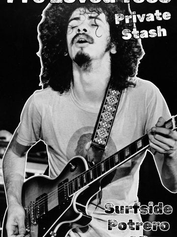 Black and white photo of a musician passionately playing guitar.