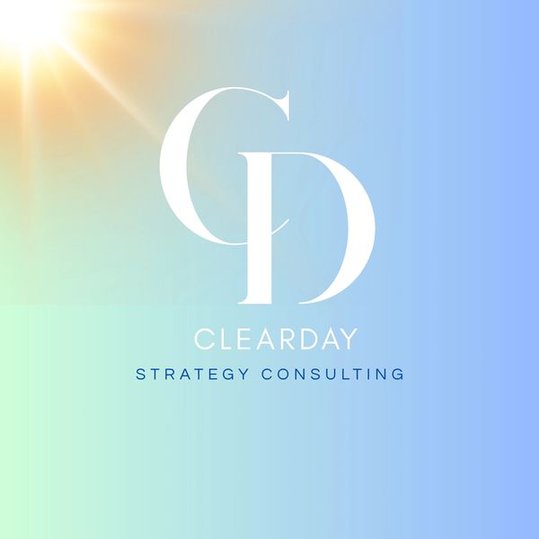 ClearDay Strategy Consulting logo with a sunrise background.
