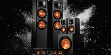 Klipsch, Definitive Technology, Episode, Sonos, Triad, KEF, Elura, Bose, Jamo, Martin Logan Speakers