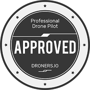 Approved professional drone pilot by drones.io