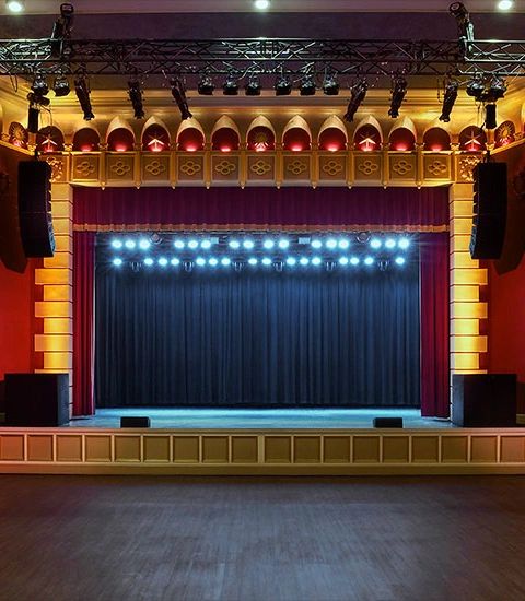 school stage curtains