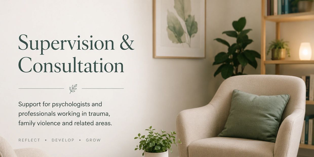 Comfortable room for supervision and consultation support.