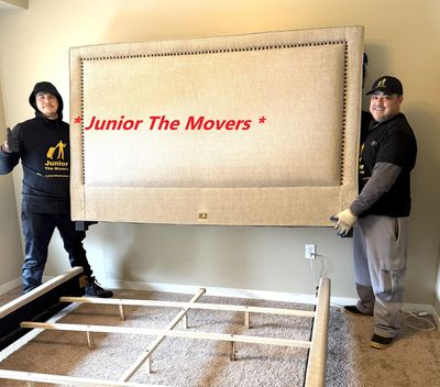 Assembling a bed puting together