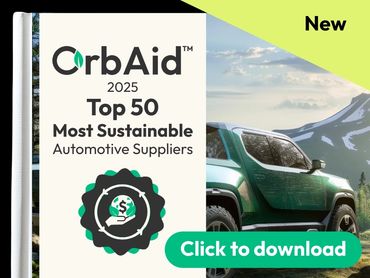 OrbAid 2025 Top 50 Most Sustainable Automotive Suppliers Report. 