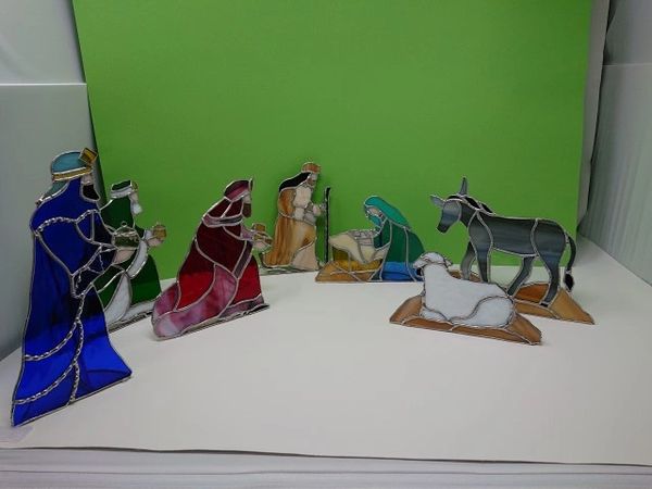 Example of a Private Commission done by Vetrate Art Showing the Nativity
