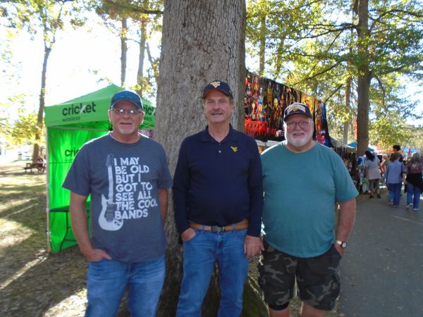 Doug, Steve & Christ Thompson, 2025 Mt. State Forest Festival