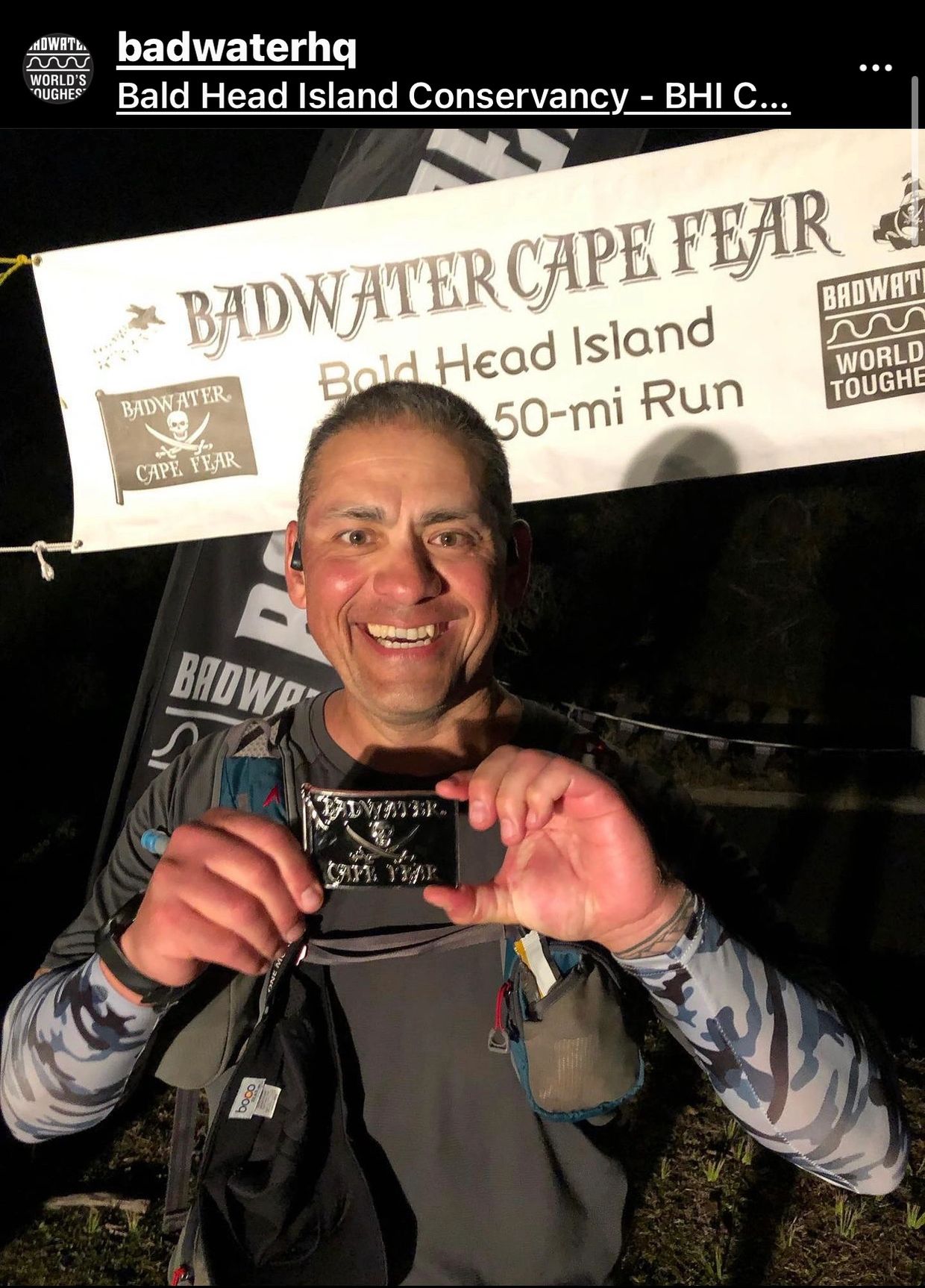 Badwater Cape Fear 51.4 mile finish
