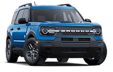 Blue Ford Bronco SUV with modern design and rugged features.