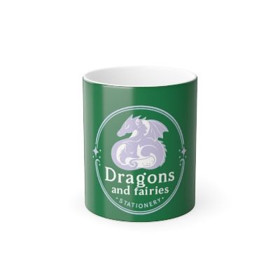 Dragons and Fairies Mug Green