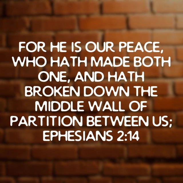 Week 2; Day 6: Our Peace Ephesians 2:14-22