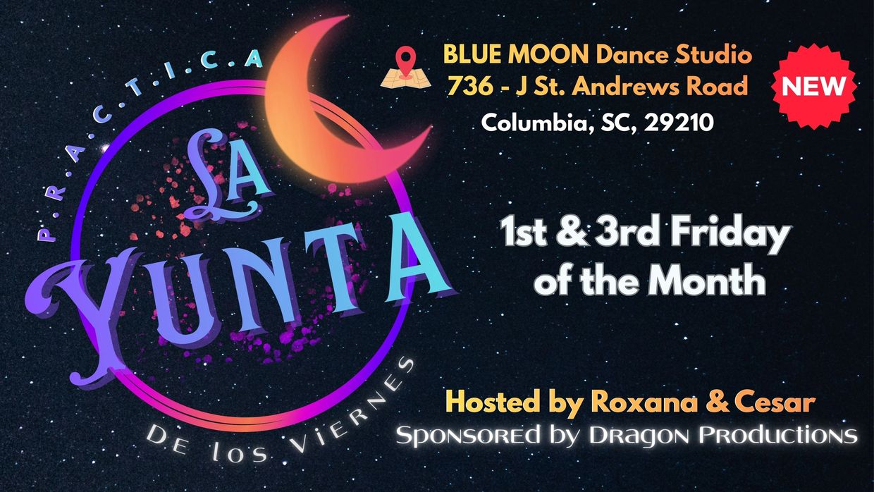 La Yunta dance practice at Blue Moon Dance Studio, 1st &amp; 3rd Fridays monthly.
