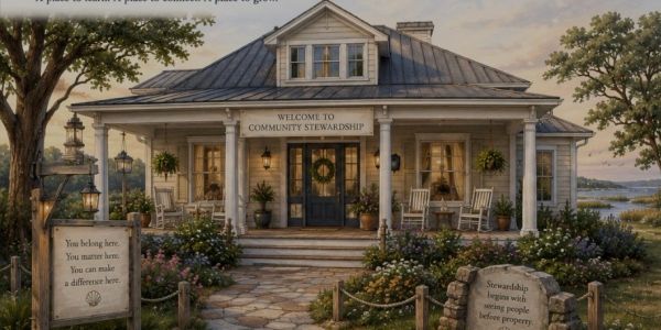 Cozy, welcoming community stewardship house with garden.