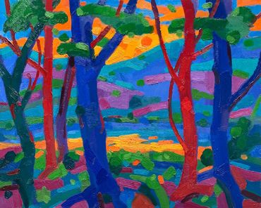 colorful landscape painting
