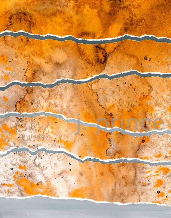 Orange Water Color by Jeannette Prince