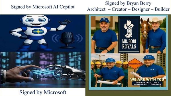 Microsoft AI Copilot and Bryan Berry in construction mentorship roles.