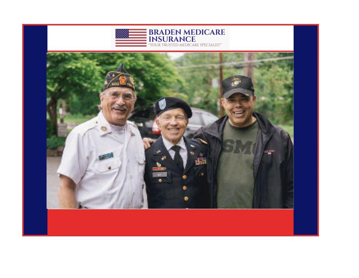 # Veterans Posing For A Photo, #Medicare For Veterans, #Medicare Works With Tricare #Braden Medicare