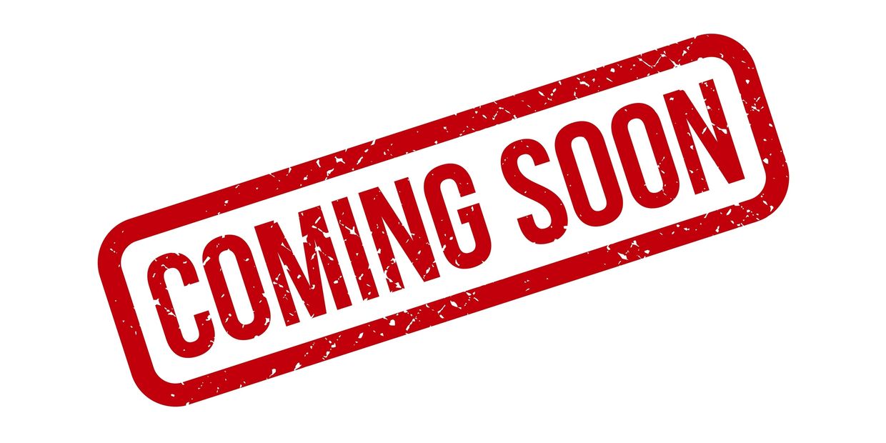 Red "COMING SOON" stamp on a white background.