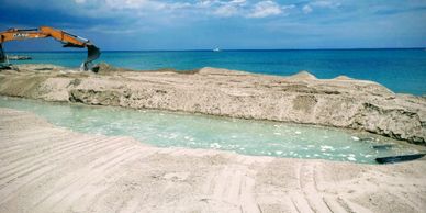 Reshaping renourished sand at Jupiter-Carlin Beach in southeast FL. Credit FAU Coastal Studies Lab