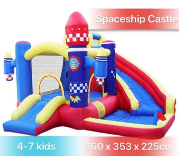 Dimension: 360 x 353 x 225cm 
Ready for a tour of the outer space in our space shuttle? Older kids c