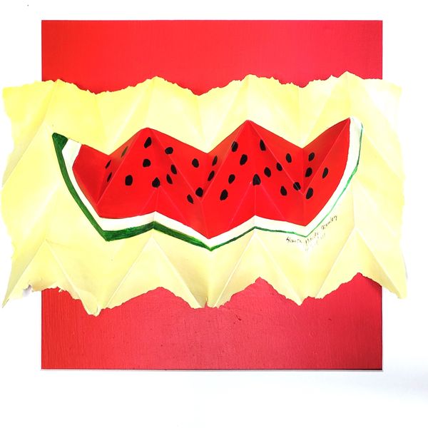 Watermelon was a source of revenue in the late 1800's, 20x20.  Great art for the kitchen.....$300.00