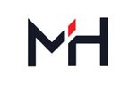 Modern logo featuring stylized letters M and H with a red accent.