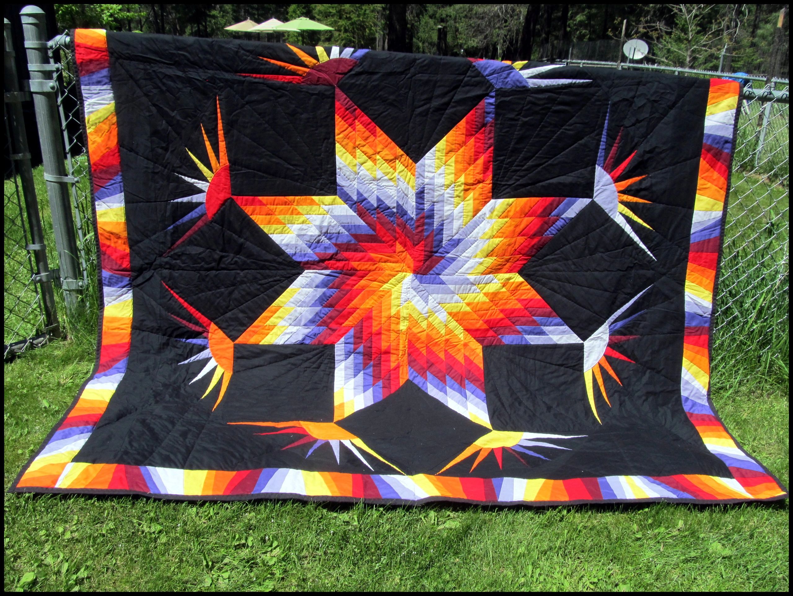 4 Color Native Star Quilt Patterns Free