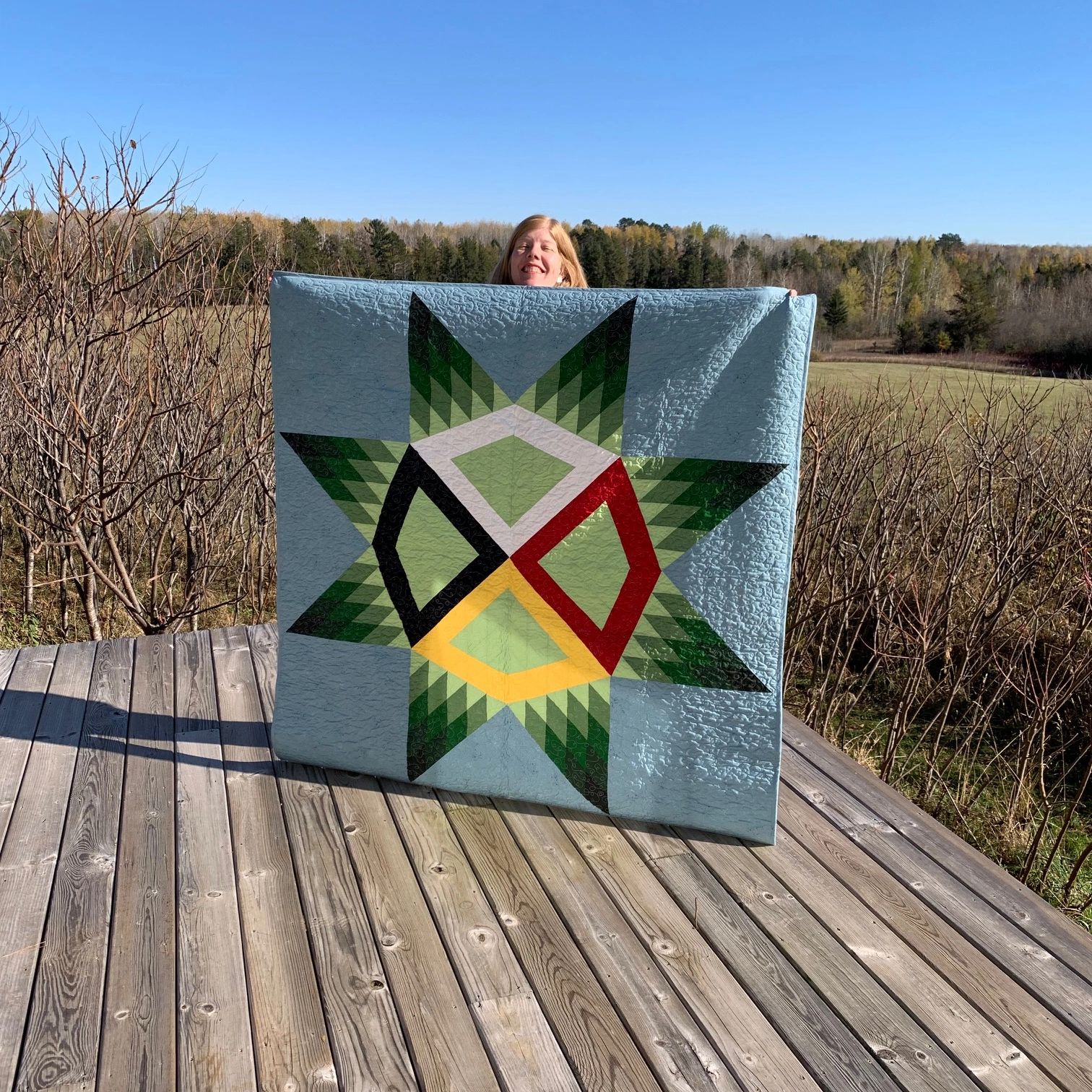 Medicine Wheel Star Quilt Pattern from Diane's Native American Star Quilts