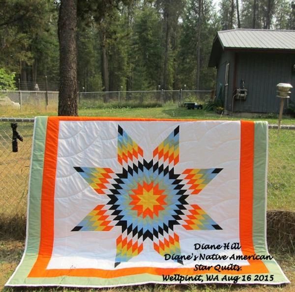 OFFICIAL SITE Diane's Native American Star Quilts.  https://www.dianesnativeamericanstarquilts.net