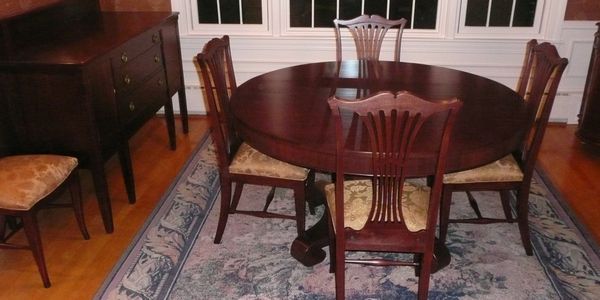 Chairs, table and server refinished