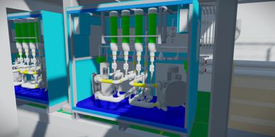 Clean water disinfection dosing rig (sodium hypochlorite)