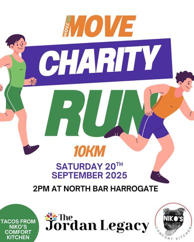 Harrogate Charity run with Move running club and the jordan legacy