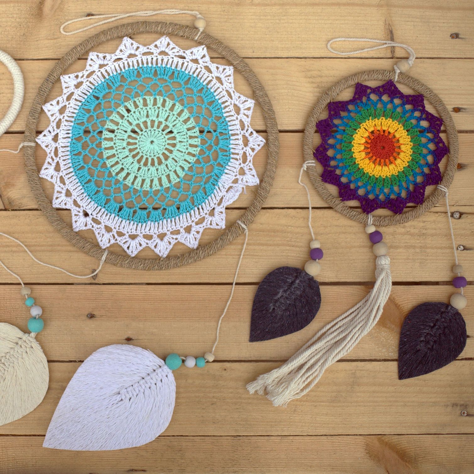 Colourful Dream catchers 