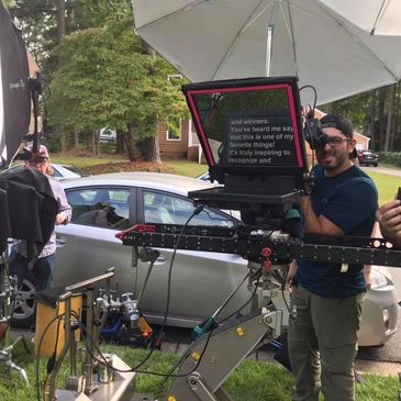 on-camera teleprompter, through the lens teleprompter, prompter